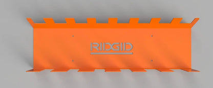 Wall-Mounted Ridgid Tool Holder for Battery and Tool Organization