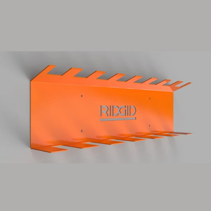 Wall-Mounted Ridgid Tool Holder for Battery and Tool Organization