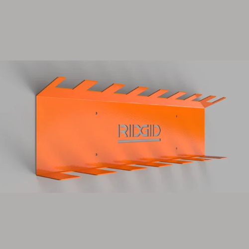 Wall-Mounted Ridgid Tool Holder for Battery and Tool Organization